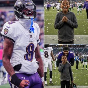 “The Heartbreaking 3-Year Journey of a Poor Boy Who Collected Scrap Just to See Lamar Jackson — and the Unbelievable Twist That Melted Millions of Hearts” - nh