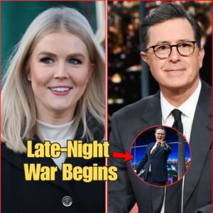 “The Late-Night Ambush That Shook Hollywood: When Karoline Leavitt Stormed Colbert’s Stage and Triggered a Shockwave of Secrets, Silence, and a $50 Million Counterattack—Leaving Everyone Wondering What Really Happened in Those Missing Seconds.”