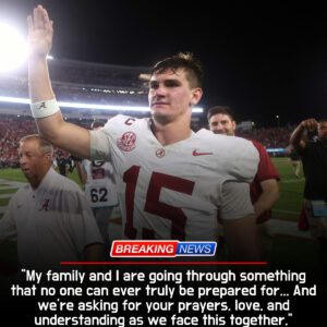 “When Bryant-Denny Fell Silent: Ty Simpson’s Tearful Family Announcement That Shattered Alabama Fans’ Hearts, Shocked the Nation, and Revealed True Courage Beyond Football” -hti