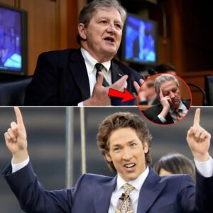 “The Church Went Silent: John Neely Kennedy Confronts Joel Osteen and Reveals the Red File That Shocked Everyone”