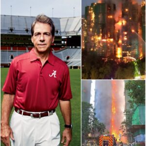 "Tragic Blaze in Tai Po Tower Puts Legendary Alabama Coach Nick Saban and His Loved Ones in Life-Threatening Danger, Fans Worldwide in Shock" -hti