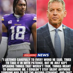 🔥 SHOCKWAVE IN NFL STUDIO: Justin Jefferson SILENCES TROY AIKMAN WITH FURY, SHOCKING ALL FANS AND EXPERTS ACROSS THE NATION 🔥 - tuta