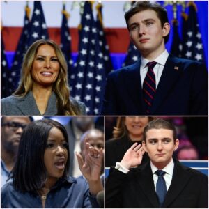 🔥 The Moment the Illusion Shattered: How Jasmine Crockett’s Blistering Truth-Telling Silenced a Swooning Nation and Crushed the Fairytale Surrounding Barron and Melania Trump in One Unforgettable Strike 🔥 - Tyta