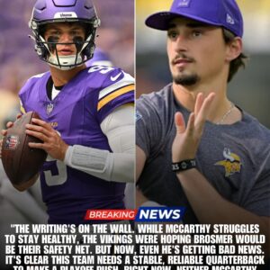 🚨 SHOCKING VIKINGS COLLAPSE: JJ McCarthy and Brosmer’s Catastrophic Meltdown Sends Minnesota Into Full-Blown Panic as Analysts Declare “The Playoff Dream Is Dead Unless Someone Saves This Team NOW” - tuta