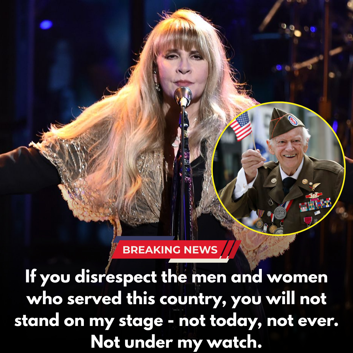 Stevie Nicks Shocks Fans: Young Performers Banned Indefinitely for Disrespecting U.S. Military Veterans at Nashville Charity Event -du