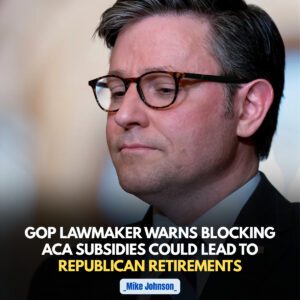 GOP WARNING SHAKES THE HOUSE: MIKE JOHNSON FACES INTERNAL REVOLT OVER ACA SUBSIDIES - th