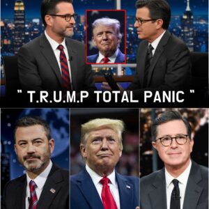 🔥 An Emotion-Fueled, Heart-Pounding Late-Night Explosion as Jimmy Kimmel and Stephen Colbert Unleash a Relentless, Soul-Shaking, Truth-Shredding Tag-Team Roast That Leaves Trump Reeling, Furious, and Spiraling Into One of His Most Chaotic Meltdowns Ever Seen on Live Television -HTI