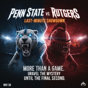 BS Sparks Chaos: Sudden Schedule Shake-Up Throws Penn State–Rutgers Clash Into National Spotlight With High-Stakes Mystery-lq