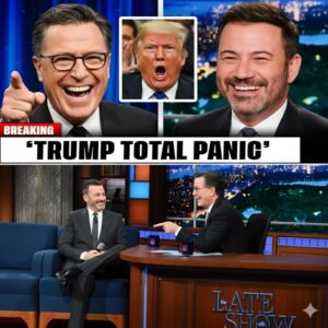 Late-Night Shockwave: Kimmel & Colbert’s Explosive Tag-Team Ambush Sends Trump Into Reported Meltdown, Leaving Viewers Stunned Worldwide-lq