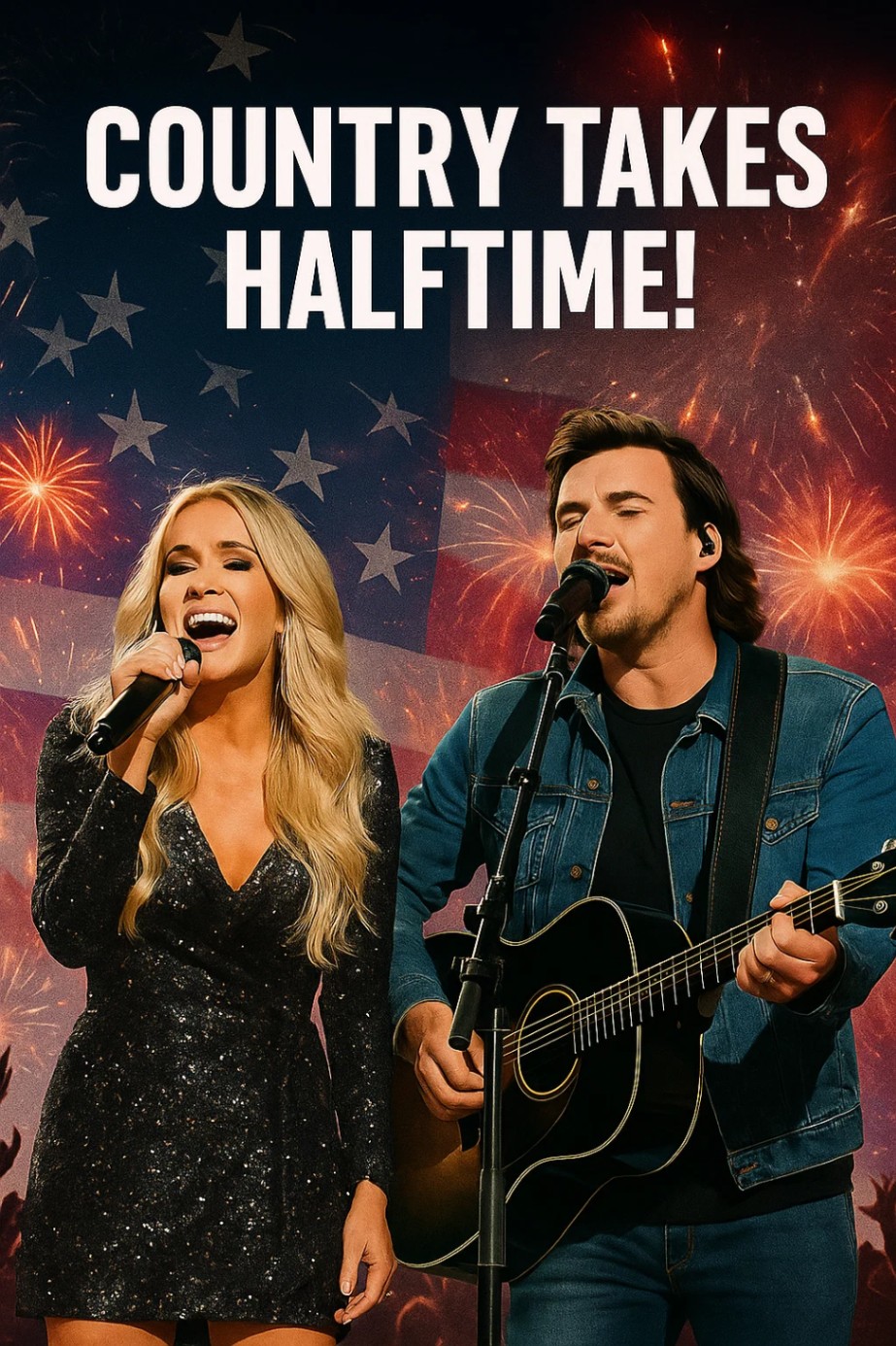 🔥 “The Super Bowl Just Got Shocked: Carrie Underwood and Morgan Wallen Are About to Explode the Halftime Stage With Unseen Patriotism, Fireworks, and All-American Country Chaos!” 🔥 – Tyta