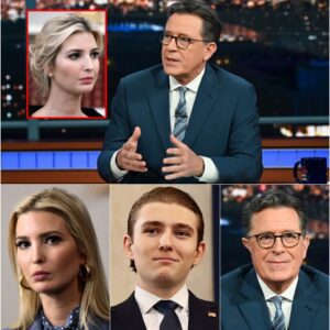 🔥 UNBELIEVABLY SAVAGE PARODY SHOWDOWN: Studio ERUPTS in Shock as Colbert Mocks Ivanka Trump — Only for 19-Year-Old Barron to Deliver a Silent, Ice-Cold Counterstrike That Stops the Entire Network and Leaves Millions Speechless ⚡-HTI