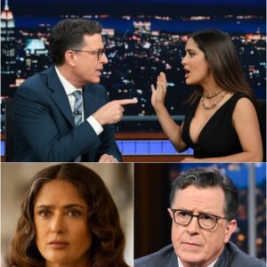 🔥 UNFORGETTABLE ON-AIR FIRESTORM: Salma Hayek SILENCES the Entire Studio After Stephen Colbert’s Stereotype Slip — A Heart-Stopping, Soul-Shaking Masterclass in Strength, Identity, and Unbreakable Dignity That Left Millions Breathless Worldwide ⚡ -HTI