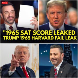 Jimmy Kimmel Stuns America by Unveiling Trump’s Alleged SAT Scorecard, Shattering His “Stable Genius” Persona in Viral TV Moment -du