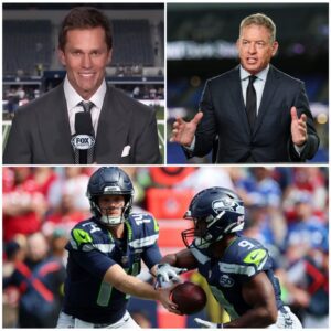 “The ESPN Studio Fell Silent as Tom Brady’s Shockingly Calm but Devastating Response Left Troy Aikman Frozen Live on Air After His Explosive Attack on the Seattle Seahawks” -hti