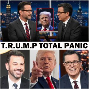 Late-Night Chaos: Kimmel & Colbert’s Brutal Tag-Team Takedown of Trump Sparks Reported Meltdown at Mar-a-Lago -du