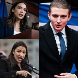 The Senate Froze in Shock as AOC’s Explosive Insult Backfired Brutally and Barron Trump Fired Back With a Heart-Stopping Retort That Left the Entire Chamber Trembling in Absolute Silence - pm