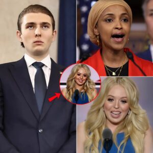 SOCIAL MEDIA ERUPTS AFTER A STUNNING ON-AIR CLASH BETWEEN ILHAN OMAR AND BARRON TRUMP — THE “MIC-DROP MOMENT” VIEWERS CAN’T STOP REPLAYING_tl