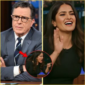 SALMA HAYEK SHUTS DOWN STEPHEN COLBERT LIVE: In a breathtaking on-air moment, Salma defended Mexico’s culture, history, and achievements, silencing Colbert and stunning the audience with her powerful words, now going viral worldwide._tl
