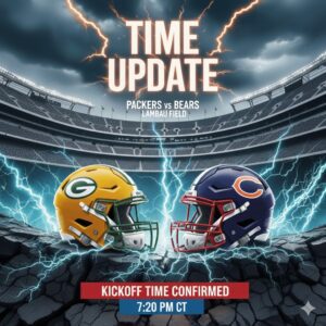 🔥 SHOCKING NFC NORTH ALERT: The Official Packers–Bears Kickoff Time Sparks Furious Debate, Ignites Cold-Blooded Tension, and Sets the Stage for the Most Ruthless Lambeau Showdown in Years - tuta