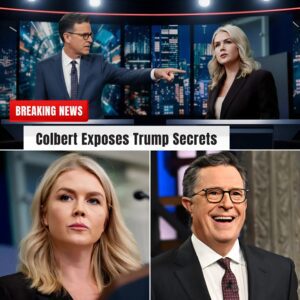 Stephen Colbert Confronts Karoline Leavitt Live — Explosive Secrets, On-Air Showdown, Folder Mystery, and Washington in Shock
