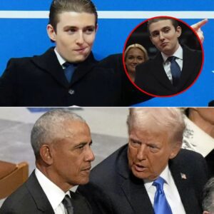 Barron Trump’s Silent Glare That Shattered the Old World Order: The Moment a 19-Year-Old Giant Walked Past Obama and Rewrote Every Rule of Power Forever - pm