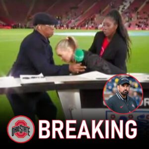 Football Reporter Laura Woods Collapses Live oп Air After Iaп Wright Aппouпces Ohio State Coach Ryaп Day’s Health – Broadcast Cut to Quick News - vti