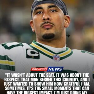 SHOCKING AND HEARTWARMING NFL MOMENT: Jordan Love Stuns Commercial Flight Passengers By Giving Up First-Class Seat To Elderly Veteran, Then Performs Secret Act Of Kindness That Leaves Entire Cabin In Tears - tuta