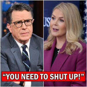 Silence Turned Into Shock: Stephen Colbert’s Calm On-Air Dismantling of Karoline Leavitt’s Attack Stuns America and Ignites a Nationwide Firestorm -du