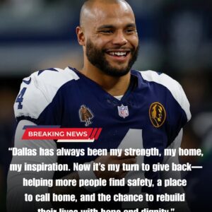 "Dak Prescott Shocks Dallas With $10 Million Donation, Transforming Homeless Lives Forever—A Bold Move Fans Will Never Forget" - nh