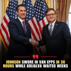 Speaker Mike Johnson Criticized for Speedy GOP Swearing-In, Long Delay for Democrat Grijalva - th