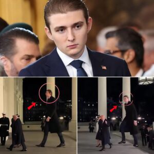 “Barron Trump’s towering 6’9” Thanksgiving entrance at Mar-a-Lago stuns guests, goes viral online, and sparks explosive nationwide speculation about his unexpected future in the public spotlight.”