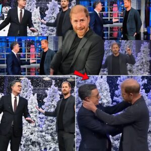 Prince Harry Sends Late-Night TV Into Total Meltdown After Leaning Inches From Stephen Colbert’s Face, Sparking Chaos, Screams, Viral Memes and Backstage Shockwaves