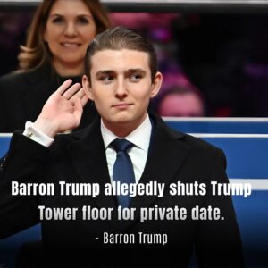 Barron Trump ignites the internet as a viral story claims he shut down an entire Trump Tower floor for an unforgettable private date._tl