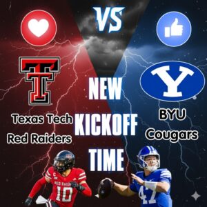 A Tearful Miracle! The BYU-Texas Tech Showdown is Rescheduled in a Shocking Last-Minute Announcement, Granting Every Cougar Fan's Deepest, Most Emotional Wish for a Prime-Time National Spotlight!-lq