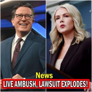 “YOU THINK I’M DONE? THINK AGAIN!” — Stephen Colbert Hits Back with $50 Million Lawsuit After Live On‑Air Ambush by Karoline Leavitt -du
