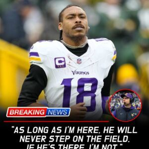 💔 A Rift No One Saw Coming — The Collapse of Trust, Brotherhood, and Loyalty as Justin Jefferson Vows Jordan Addison Will Never Touch the Field Again While He Still Wears Purple 💔-hti