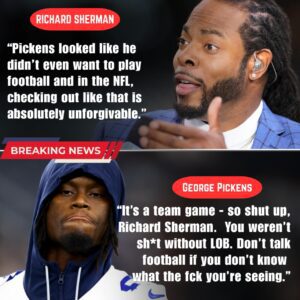 George Pickens’ Explosive Hate-Fueled Attack on Richard Sherman Sparks NFL Chaos as Media Declares the League Engulfed in a Brutal Civil War - nh