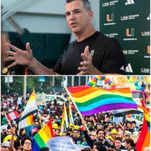 “Breaking: Miami (FL) Head Coach Mario Cristobal Sparks Nationwide Outrage and Heated Debate After Publicly Refusing to Participate in L.G.B.T. Pride Weekend Initiative, Dividing Fans, Players, and Analysts Across College Football”-HTI