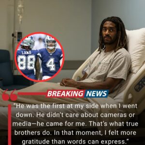 “Nobody Expected This: The Cowboy Who Rushed to CeeDee Lamb’s Side After Hospital Scare, Silencing All Critics Instantly” - nh