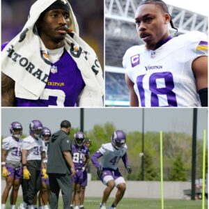 “A Shocking Punch, Broken Trust, Explosive Jealousy, and a Team on the Edge: Jordan Addison and Justin Jefferson’s Violent Practice Fight Leaves Vikings Fans Terrified, Heartbroken, and Desperate for Answers Before the Next Game” -hti