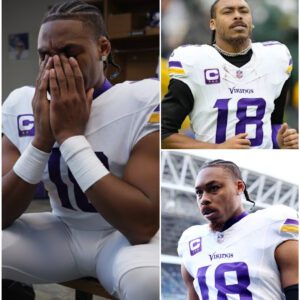 “A heartbreaking moment of pain, strength, and humanity: Jusstin Jefferson breaks down in tears after racial insults, victory overshadowed, and a silent stadium realizing something deeper than football happened tonight”-hti