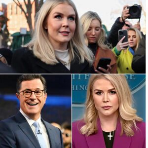 “Stephen Colbert Silences Critics and Leaves Millions Speechless by Calmly Reading Karoline Leavitt’s Viral Tweet Word-for-Word on Live TV, Creating a Moment of Unforgettable Television History”_tl
