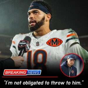 “When Trust Breaks and Hearts Shatter: The Emotional Collapse Inside the Chicago Bears After Caleb Williams Refuses to Throw to DJ Moore, Exposing a Painful Rift No One Expected but Everyone Can Feel”-hti