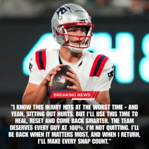 A Tearful Vow of Redemption: Injured Patriots Star Delivers Emotional Message to Fans, Promising to Return Stronger and Make Every Single Snap Count in a Heart-Wrenching Race Against Time and Destiny-lq