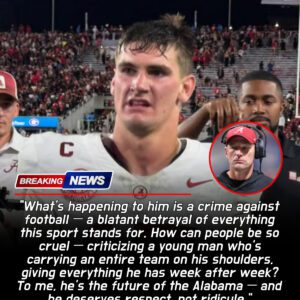 “In a world full of doubt, pressure, and harsh judgment — one emotional statement from a head coach may forever change how Alabama sees their young quarterback.”-hti