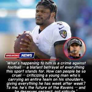 “In a moment that stunned the NFL world, John Harbaugh’s impassioned defense of Lamar Jackson exposes the truth behind the young quarterback’s struggles and unwavering dedication to the Ravens’ future.”-hti