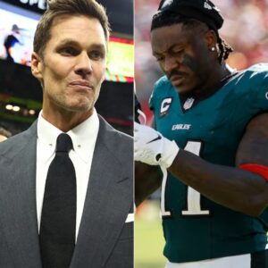 BREAKING: Tom Brady’s Explosive Live-TV Defense of A.J. Brown Sends Shockwaves Across the NFL—And Brown’s Seven-Word Whisper Back Leaves Coaches, Players, and Fans Frozen in Absolute Silence - tuta