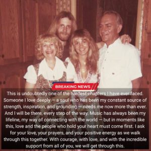 Heartbreak for a Rock Legend: Stevie Nicks Shattered by Devastating News About Someone She Loves, Leaving Fans Across the World in Tears -du