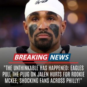 "Eagles Stun Philadelphia by Benching Jalen Hurts for Rookie Tanner McKee in a High-Stakes, Season-Defining Shock" - nh