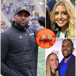 “Sherrone Moore’s Arrest Sparks Shockwaves: Wife’s Five-Word Message Reveals Unseen Loyalty Amid Scandal”-HTI